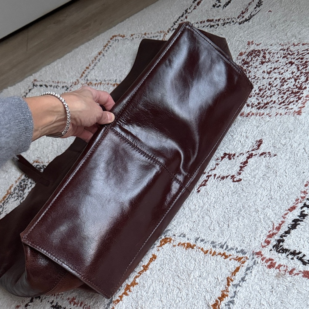 🪐 ZARA 🪐 Max Leather Tote Bag • Brown • One size only - Picture 5 of 16